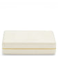 The Aerin Shagreen Card Set in cream features a closed rectangular box with embossed shagreen texture, gold trim, and a luxe suede interior.