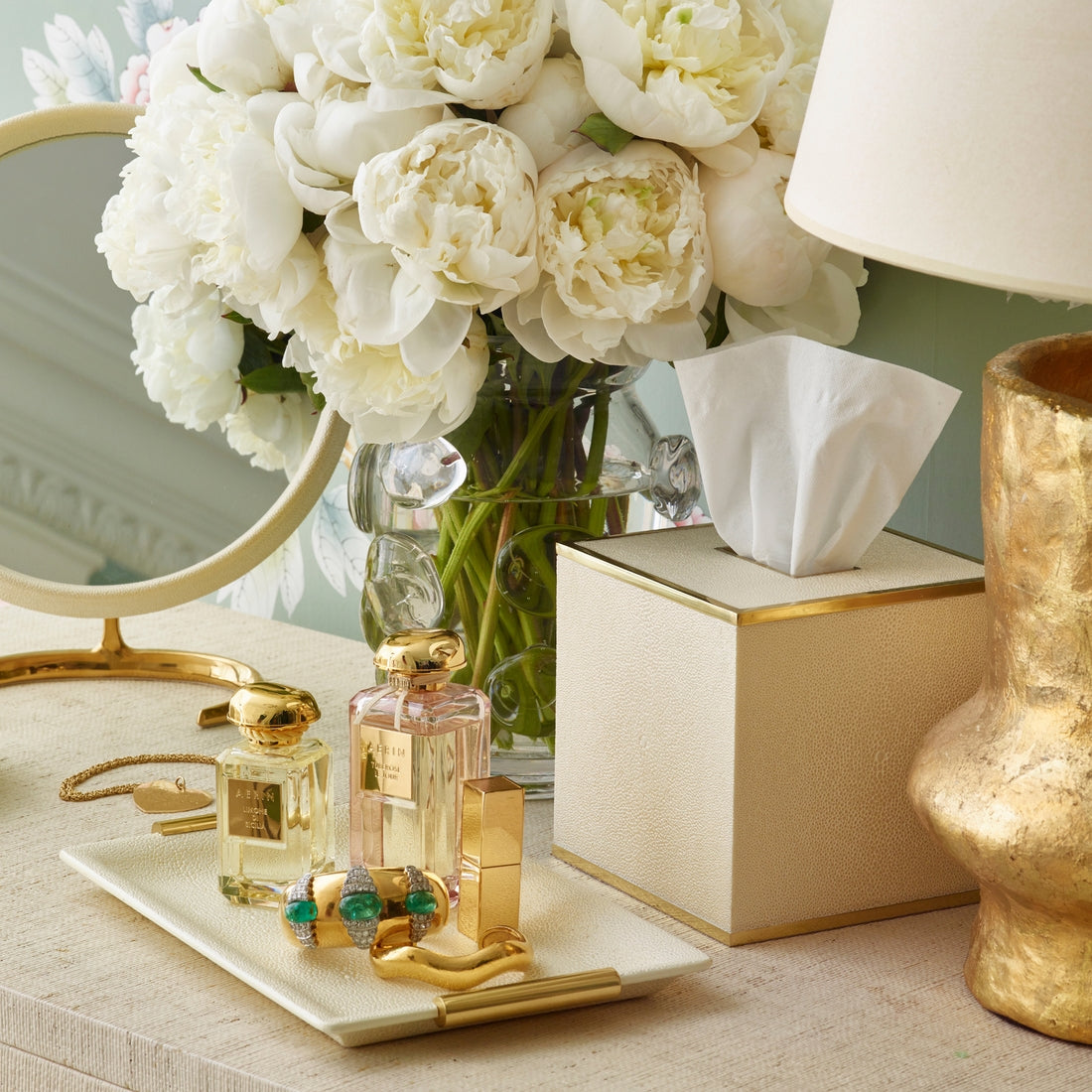 Classic Shagreen Tissue Box Cover - Thumbnail 3