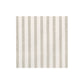 A square tile from Caspari’s Melograno Collection, featuring vertical gray and white stripes reminiscent of elegant paper linen napkins, set against a plain white background.