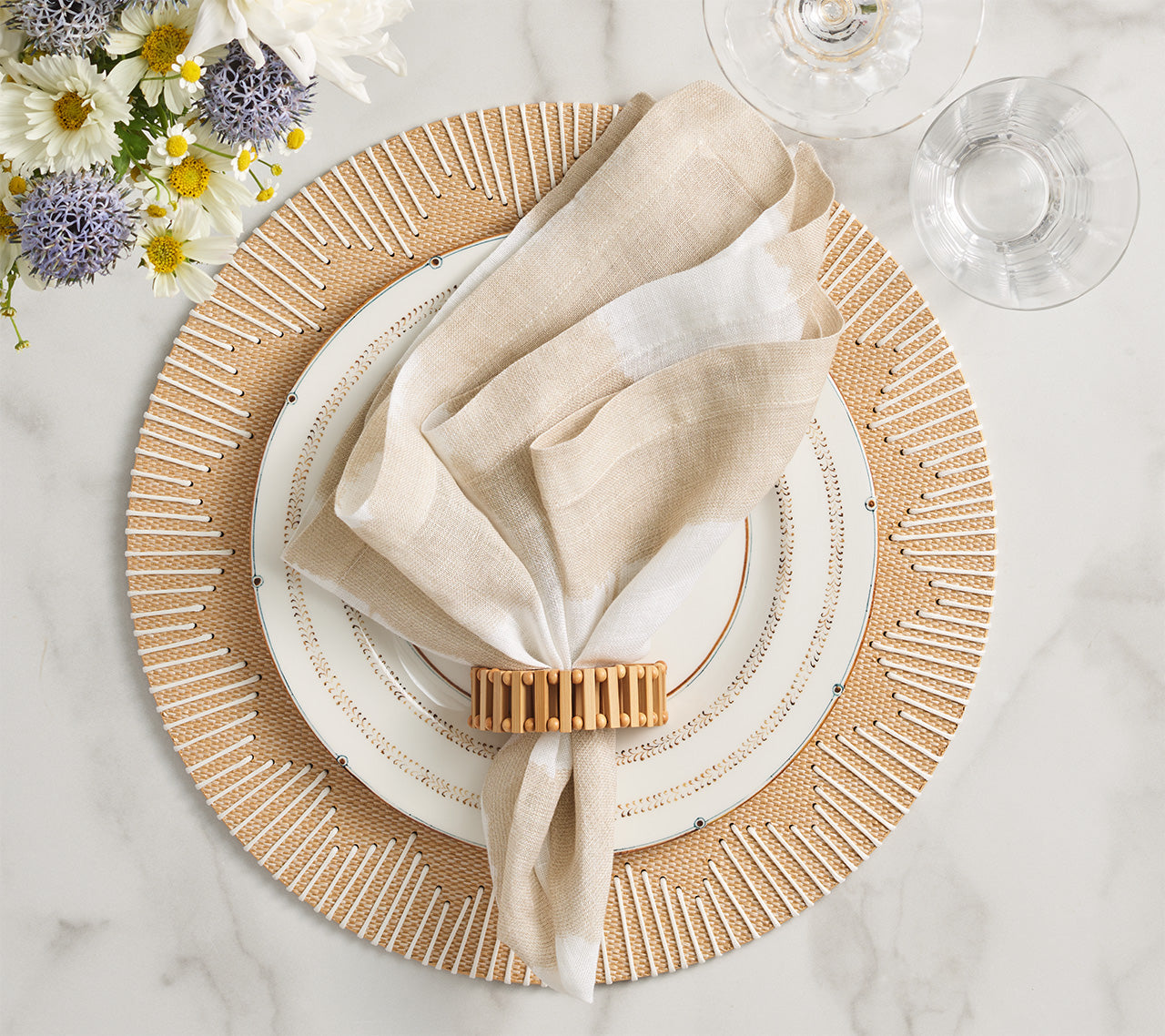 Spoke Napkin Ring in Natural