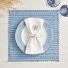 Kim Seybert Vista Reversible Placemat - Navy & Periwinkle