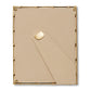 The Ava Bamboo Frame Collection by Aerin is displayed from the back, featuring its gold finish and extended stand against a plain background.