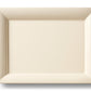 The AERIN x Gracie Cream Serving Tray, Small by Aerin is elegantly showcased against a white background. This rectangular beige tray with raised edges features a subtle lacquer finish, adding sophistication to any stylish setting.
