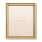 The Alessio Frame Collection by Aerin features a gold reeded rectangular design, with "AERIN" in gold on a cream background—ideal for elegantly displaying your favorite photos.