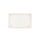 The Juliska Berry & Thread Place Cards are rectangular and white, featuring a decorative pink border and four floral corner accents inspired by the classic Berry & Thread motif.