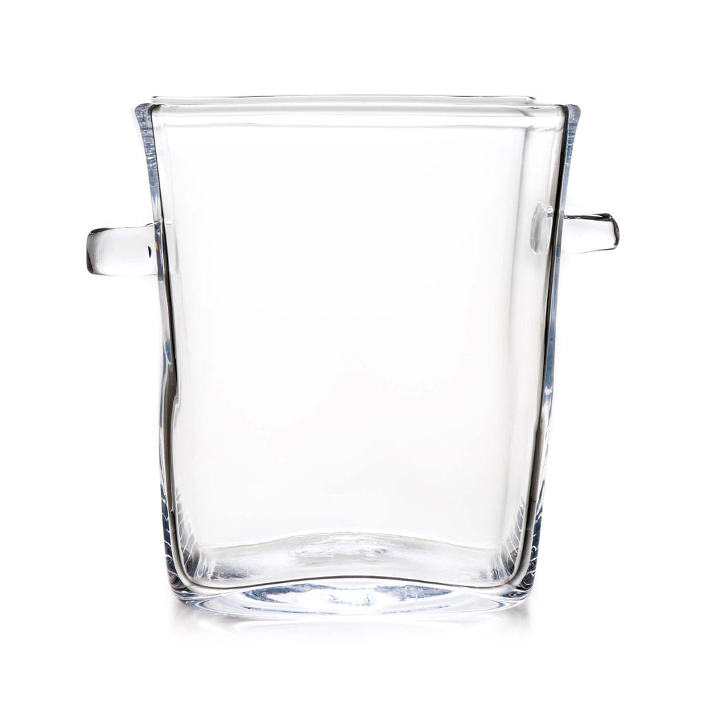 The Simon Pearce Woodbury Chiller, featuring two side handles, is shown against a white background.