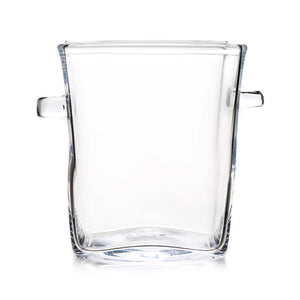 The Simon Pearce Woodbury Chiller, featuring two side handles, is shown against a white background.