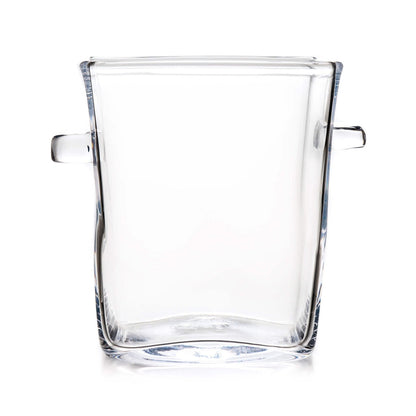 The Simon Pearce Woodbury Chiller, featuring two side handles, is shown against a white background.