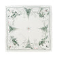 The Juliska Country Estate Winter Frolic Evergreen Napkins, Set of 4, feature green pine trees, houses, and people on white cotton—adding charming winter style to your table.