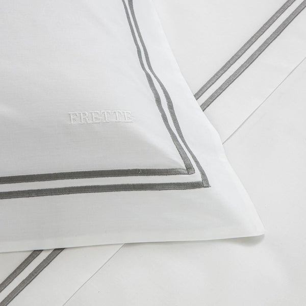 Frette Classic Bedding Collection, White/Grey