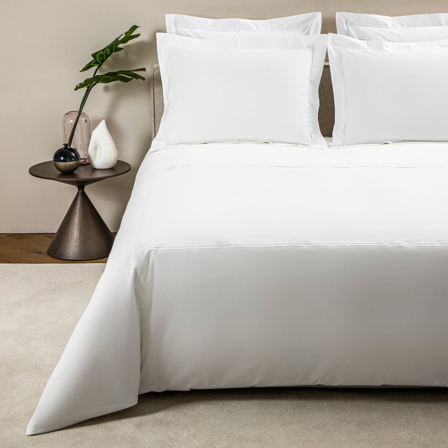 Classic White/Khaki Bedding Collection - Thumbnail 5