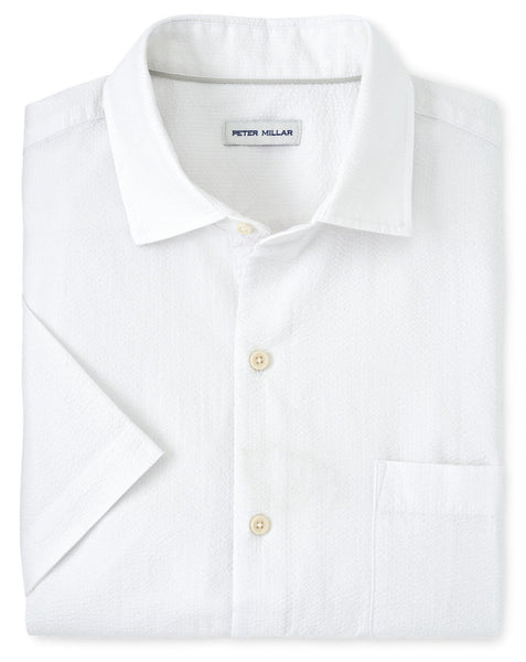 Peter Millar Seaward Seersucker Cotton Sport Shirt