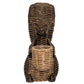 The Juliska Devon Willow Squirrel Flameless Candle Holder is a hand-woven sculpture that holds a basket, making it a charming decorative centerpiece for any space.