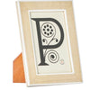 Aberdeen Frame Collection - Beige Abaca/White Resin,