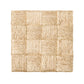 The Jasby Coaster Set by Blue Pheasant features square, handwoven abaca coasters with a checkered pattern, crafted from natural straw by alternating the weave direction.