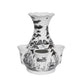 The Flint Grey Country Estate Tulipiere Vase by Juliska features multiple openings and is adorned with black pastoral scenes, offering a charming floral display inspired by classic country estates.
