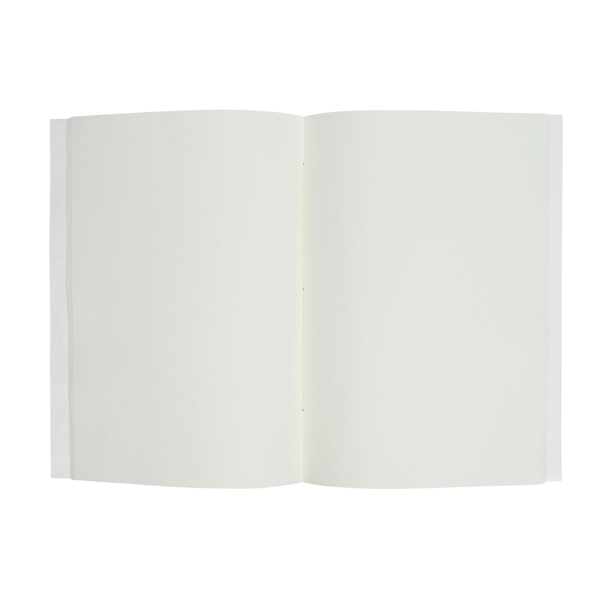 A Willa Amber Paper Journal by Juliska, featuring open blank white pages and a floral cover, photographed from above against a white background.