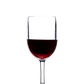 A Revel Acrylic wine glass by Bold, half-filled with red wine and made from premium acrylic, is displayed against a plain white background.