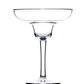 The Bold Calypso Acrylic Drinkware Collection features a clear margarita glass with a wide, shallow bowl and long stem—ideal for island-inspired cocktails. Shown on a white background.