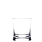 A clear, modern tumbler from the Reef Acrylic Drinkware Collection by Bold is centered against a plain white background.