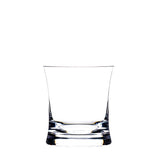 A clear, modern tumbler from the Reef Acrylic Drinkware Collection by Bold is centered against a plain white background.