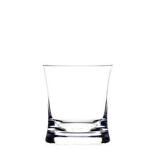 A clear, modern tumbler from the Reef Acrylic Drinkware Collection by Bold is centered against a plain white background.