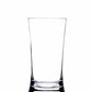 A clear, empty tall glass from the Reef Acrylic Drinkware Collection by Bold is centered on a plain white background, showcasing its modern and stylish design.