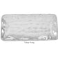 The Beatriz Ball Soho Brooklyn Rectangular Tray from the Rectangular Tray Collection features slightly raised edges and a hammered aluminum alloy finish—ideal for elegant family gatherings.
