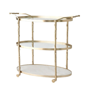 Arbor Brass Bar Cart