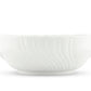 The Ginori 1735 Vecchio White Salad Bowl features a handcrafted porcelain design with a scalloped rim and embossed pattern, inspired by Vecchio Ginori, shown against a plain white background.