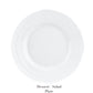 A clear decorative glass plate from the Vecchio White Dinnerware Collection by Ginori 1735, labeled “Dessert / Salad Plate,” is displayed from above on a white background, evoking the refined elegance of this iconic collection.