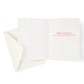 The Caspari Safari Christmas Tree Card Set includes open high-quality cards with "Merry Christmas and best wishes in the New Year" inside, each paired with a plain white envelope.