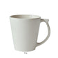 The Jars Vuelta White Pearl Collection mug features a perle glaze and handle, is stylish, dishwasher safe, and presented on a white background with "Mug" labeled underneath.