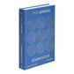 The blue hardcover book titled "The Jewish Cookbook" by Leah Koenig, published by Phaidon, features a spiral design on the cover and is filled with home-cooking recipes that celebrate Jewish cuisine.