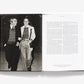 Open to a black-and-white photo of a man and woman walking on the left and text on the right, "Ralph Lauren: In His Own Fashion" by Abrams is ideal for fans of men’s fashion or Ralph Lauren’s biography.