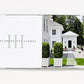 An open book, "Bunny Williams: On Garden Style" by Abrams, shows the title on the left and a photo of a formal garden entrance with hedges and a white house—evoking Bunny Williams' signature design—on the right page.