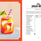 A vibrant illustration of a cocktail with ice, orange slices, and mint appears beside the recipe for “The High Note” whiskey drink on a crisp white page with black text, capturing the spirit of global exploration found in World Cocktail Adventures by Chronicle Books—a collection that feels like an artfully curated journey through world travel cocktails.