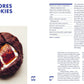 A close-up of a chocolate cookie featuring a toasted marshmallow center, shown alongside the “Cookies & Crumbs” recipe for gluten-free cookies and a thorough explanation of the baking process from Chronicle Books.