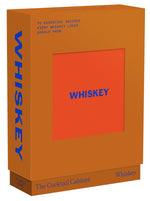 The “Cocktail Cabinet: Whiskey” box set by Penguin Random House features vibrant orange and red packaging with striking blue text declaring “70 essential recipes every whiskey lover should know.” This collection is ideal for exploring new whiskey cocktails and perfecting classic bourbon drinks, thanks to its easy-to-follow recipe cards.