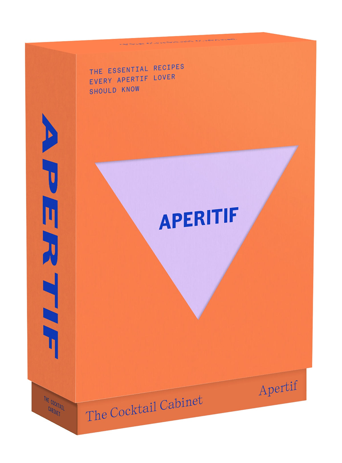 Box set titled “Cocktail Cab: Aperitif” by Penguin Random House, featuring an orange and purple design with mixologist favorites and cocktail recipes perfect for aperitif lovers.