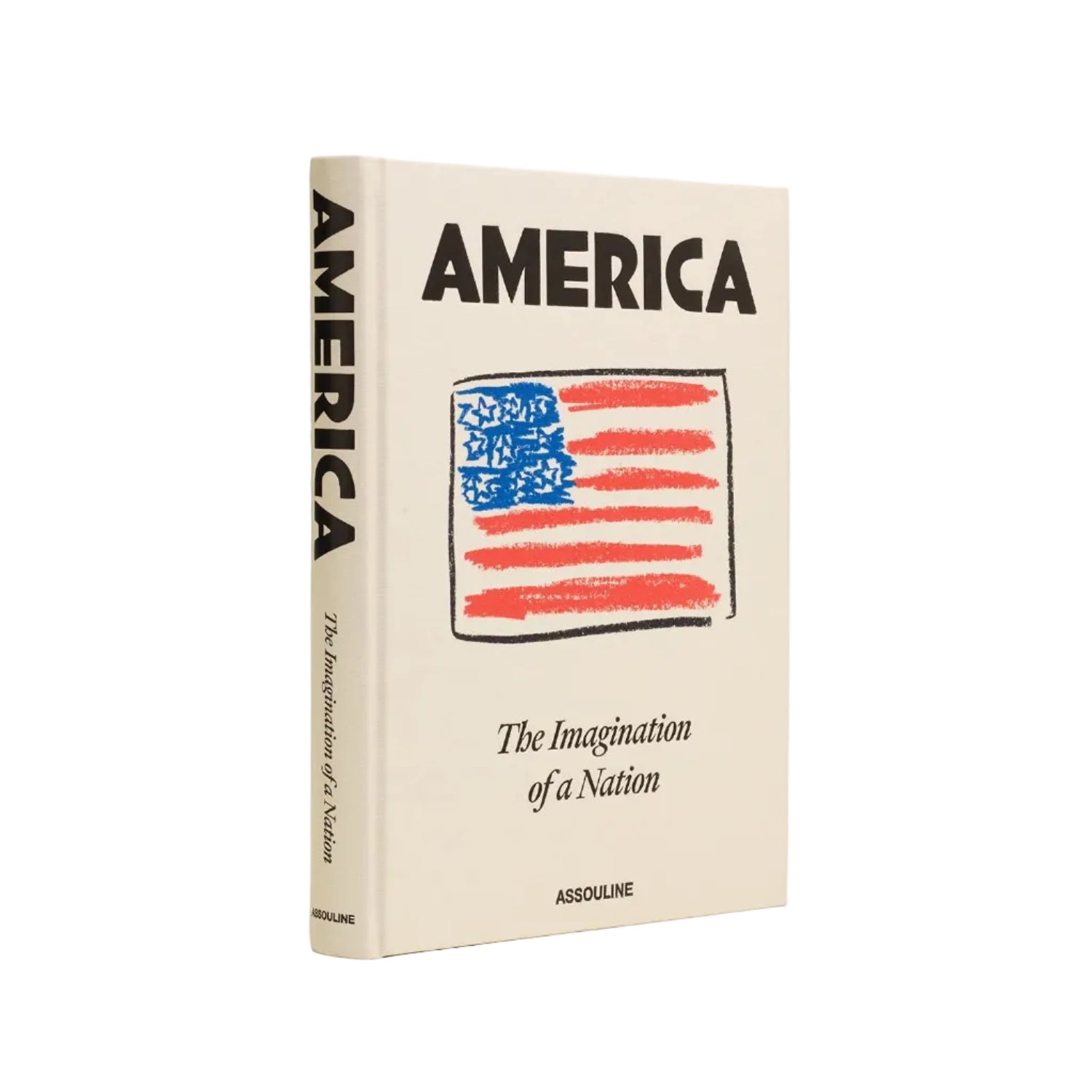 Assouline’s “America: The Imagination of a Nation” is a hardcover book featuring a striking red, white, and blue flag-inspired cover design, celebrating the spirit and history of America—an exceptional keepsake for the country’s 250th anniversary.