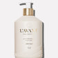 A beige bottle of L’Avant Collective Ambre Santal dish soap with a pump dispenser, labeled “High Performing Dish Soap” and featuring a sophisticated sandalwood fragrance.