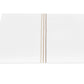 The Amara Triple Pearl Bedding Collection by Matouk features luxurious Amara sateen in crisp white, adorned with two vertical rows of tan circular embroidery near the center, evoking a triple pearl motif against a pristine background.
