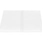 A neatly folded white bedsheet from the Amara Triple Pearl Bedding Collection by Matouk, featuring two parallel stitched lines and an elegant embroidered design near the center, displayed on a plain white background.