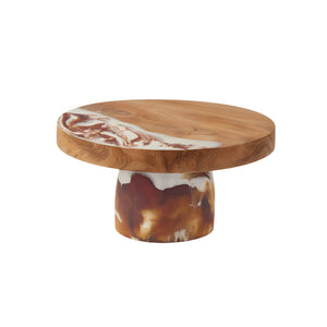 The Austin Swirled Serveware Collection by Blue Pheasant features handcrafted details and striking marbled resin accents, bringing elegance and artistry to your tabletop.