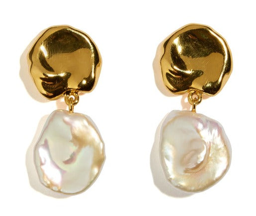 Lizzie Fortunato Coin Reflection Earrings, Clip On