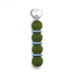 Introducing the Bobbin Bottle Opener from Addison Ross—a decorative and stylish gift featuring a handle made of four stacked green spheres separated by blue rings, topped with a durable carbon steel opener. This piece from the Bobbin Bottle Opener Collection combines unique design with everyday functionality.