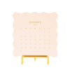 2027 Desk Calendar - Pink Scallop
