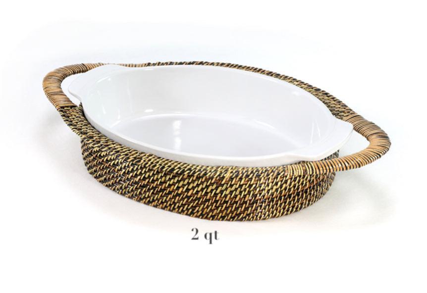 Oval Stoneware Roaster and Basket Collection - Thumbnail 3