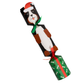 The Caspari Santa Hat Dog Cracker is a 12-inch festive cracker featuring a dog in a Santa hat, green and red ribbons, and bone and paw prints—crafted with quality Caspari paper.